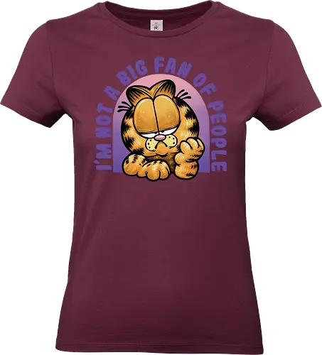 Not a big fan of people - Cat, cartoons, cute, funny, comics, animation, comedy, animated - Standard T-Shirt (Frauen)
