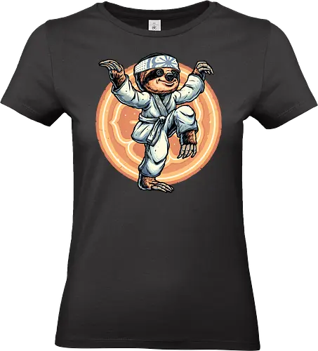 The Legend of Karate Sloth - Sloth, animal, kung fu, movie, mash up, funny, humor, cute, karate - Standard T-Shirt (Frauen)