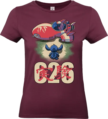 Anime Alien Spaceship - Movie, Animation, Animated, Cute, Pet, Dog, Classic Animation, Classic, Extraterrestrial, Alien, Experimental, Experiment, Friend, Friendship, Space, Spaceship, poster, movie poster, anime, manga - Standard T-Shirt (Frauen)