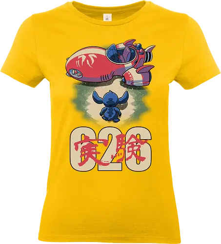Anime Alien Spaceship - Movie, Animation, Animated, Cute, Pet, Dog, Classic Animation, Classic, Extraterrestrial, Alien, Experimental, Experiment, Friend, Friendship, Space, Spaceship, poster, movie poster, anime, manga - Standard T-Shirt (Frauen)