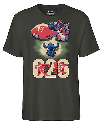 Anime Alien Spaceship - Movie, Animation, Animated, Cute, Pet, Dog, Classic Animation, Classic, Extraterrestrial, Alien, Experimental, Experiment, Friend, Friendship, Space, Spaceship, poster, movie poster, anime, manga - Fairtrade T-Shirt