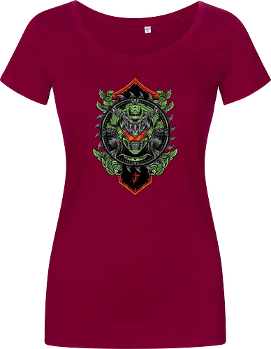 demon hunter  - hunter, cool, helmet, demon, bounty, robot, cyborg, vintage, classic, sword, 80s, 90s, war - Damen T-Shirt