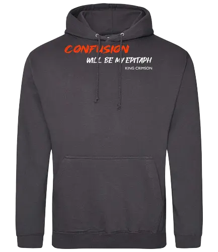 Confusion Will Be My Epitaph Music Art - lyrics, rock, music, funny pop, funny quote, funnytee, geek, Music, meme, humor, ian curtis, joke, nerd, parody, post punk, unknown pleasures, vintage - Standard Hoodie