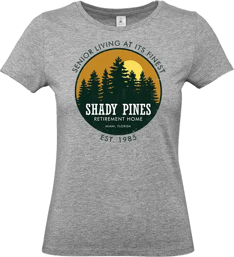 Shady Pines Retirement Home - 80's Tv Series - golden girls, 80s, bea arthur, betty white, estelle getty, humor, nostalgia, rose nylund, rue mcclanahan, sophia petrillo, television, thank you for being a friend, tv series - Standard T-Shirt (Frauen)