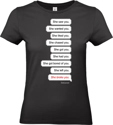 all about you  - love, hate, woman, girl, relationship, chat, heart - Standard T-Shirt (Frauen)