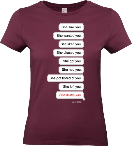 all about you  - love, hate, woman, girl, relationship, chat, heart - Standard T-Shirt (Frauen)