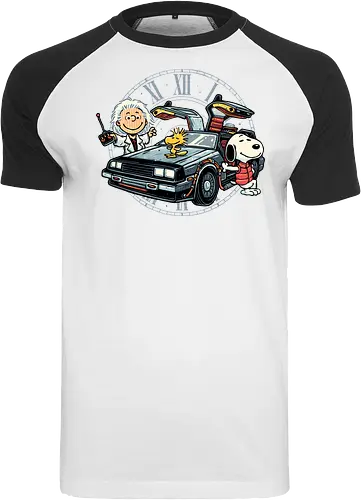 Time Travel Buddies - Cartoons, comics, movie, mash up, parody, funny, humor, time travel - Raglan T-Shirt