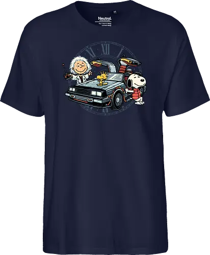 Time Travel Buddies - Cartoons, comics, movie, mash up, parody, funny, humor, time travel - Fairtrade T-Shirt