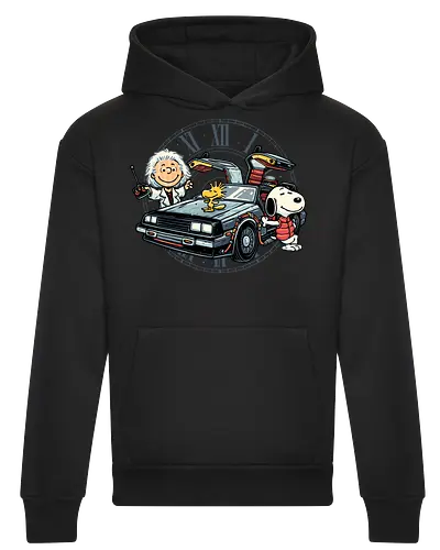 Time Travel Buddies - Cartoons, comics, movie, mash up, parody, funny, humor, time travel - Heavyweight Hoodie