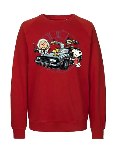 Time Travel Buddies - Cartoons, comics, movie, mash up, parody, funny, humor, time travel - Fairtrade Sweatshirt
