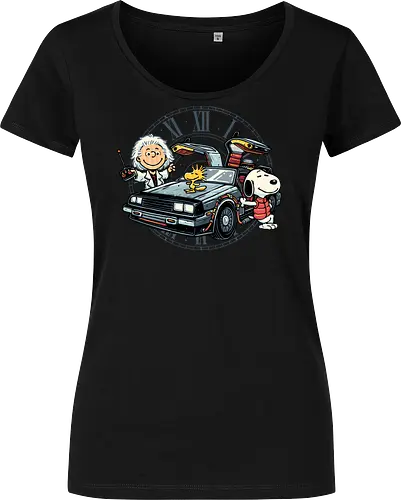 Time Travel Buddies - Cartoons, comics, movie, mash up, parody, funny, humor, time travel - Damen T-Shirt