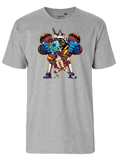 The Steel Soldier - The Steel Soldier, captain, monkey d ruffy, pirate, strohhut, strawhat, one, piraten, pirat, pirates, pirate, piece, schiff, boot, ship, ocean, ozean, meer, grandline, redline, north, east, south, west, blue, schatz, gold, ich werde der könig der piraten, nakama, abenteuer, crew, i will be the pirate king - Fairtrade T-Shirt