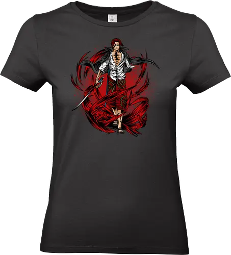 The Legendary Red - The Legendary Red, captain, monkey d ruffy, pirate, strohhut, strawhat, one, piraten, pirat, pirates, pirate, piece, schiff, boot, ship, ocean, ozean, meer, grandline, redline, north, east, south, west, blue, schatz, gold, ich werde der könig der piraten, nakama, abenteuer, crew, i will be the pirate king - Standard T-Shirt (Frauen)