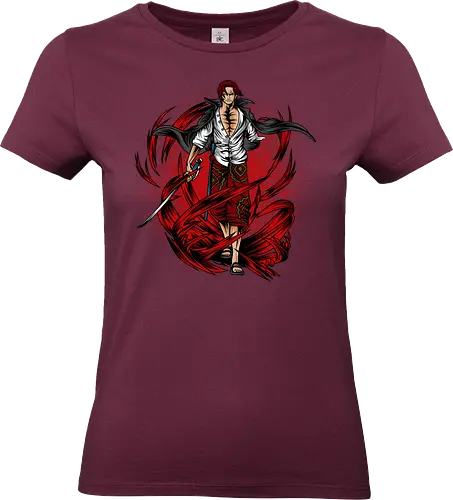 The Legendary Red - The Legendary Red, captain, monkey d ruffy, pirate, strohhut, strawhat, one, piraten, pirat, pirates, pirate, piece, schiff, boot, ship, ocean, ozean, meer, grandline, redline, north, east, south, west, blue, schatz, gold, ich werde der könig der piraten, nakama, abenteuer, crew, i will be the pirate king - Standard T-Shirt (Frauen)