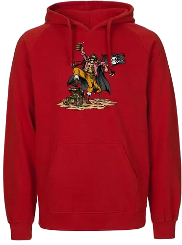 The King of the Seas - The King of the Seas, captain, monkey d ruffy, pirate, strohhut, strawhat, one, piraten, pirat, pirates, pirate, piece, schiff, boot, ship, ocean, ozean, meer, grandline, redline, north, east, south, west, blue, schatz, gold, ich werde der könig der piraten, nakama, abenteuer, crew, i will be the pirate king - Fairtrade Hoodie