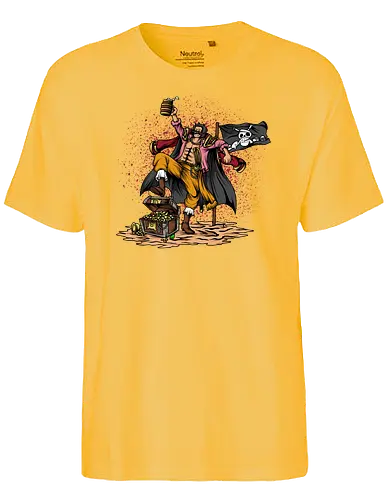The King of the Seas - The King of the Seas, captain, monkey d ruffy, pirate, strohhut, strawhat, one, piraten, pirat, pirates, pirate, piece, schiff, boot, ship, ocean, ozean, meer, grandline, redline, north, east, south, west, blue, schatz, gold, ich werde der könig der piraten, nakama, abenteuer, crew, i will be the pirate king - Fairtrade T-Shirt