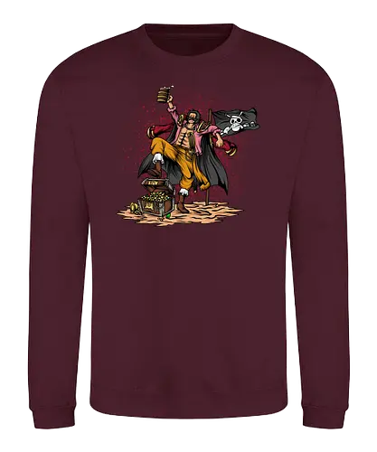 The King of the Seas - The King of the Seas, captain, monkey d ruffy, pirate, strohhut, strawhat, one, piraten, pirat, pirates, pirate, piece, schiff, boot, ship, ocean, ozean, meer, grandline, redline, north, east, south, west, blue, schatz, gold, ich werde der könig der piraten, nakama, abenteuer, crew, i will be the pirate king - Sweatshirt