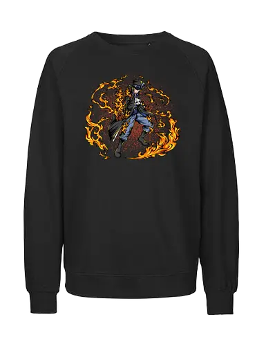 The Blaze Rebel - The Blaze Rebel, captain, monkey d ruffy, pirate, strohhut, strawhat, one, piraten, pirat, pirates, pirate, piece, schiff, boot, ship, ocean, ozean, meer, grandline, redline, north, east, south, west, blue, schatz, gold, ich werde der könig der piraten, nakama, abenteuer, crew, i will be the pirate king - Fairtrade Sweatshirt