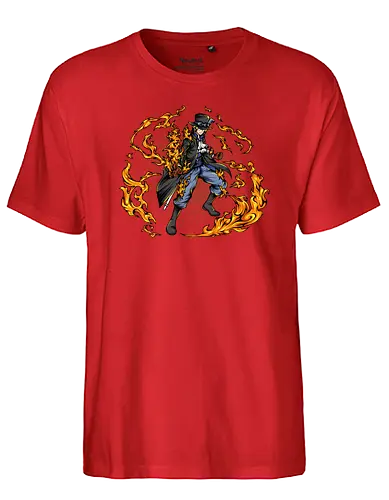 The Blaze Rebel - The Blaze Rebel, captain, monkey d ruffy, pirate, strohhut, strawhat, one, piraten, pirat, pirates, pirate, piece, schiff, boot, ship, ocean, ozean, meer, grandline, redline, north, east, south, west, blue, schatz, gold, ich werde der könig der piraten, nakama, abenteuer, crew, i will be the pirate king - Fairtrade T-Shirt
