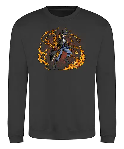 The Blaze Rebel - The Blaze Rebel, captain, monkey d ruffy, pirate, strohhut, strawhat, one, piraten, pirat, pirates, pirate, piece, schiff, boot, ship, ocean, ozean, meer, grandline, redline, north, east, south, west, blue, schatz, gold, ich werde der könig der piraten, nakama, abenteuer, crew, i will be the pirate king - Sweatshirt