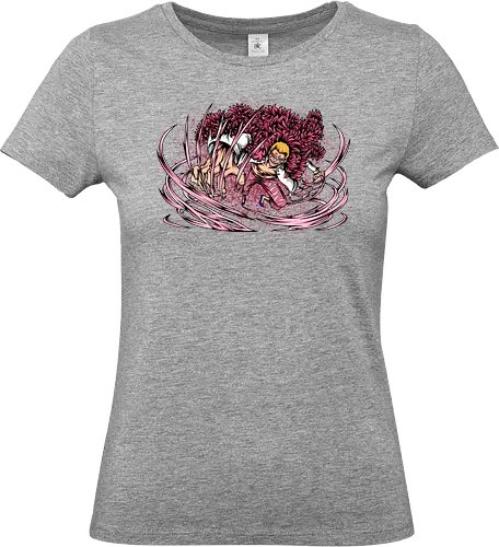 The Pink Menace - schatz, gold, ich werde der könig der piraten, nakama, abenteuer, crew, i will be the pirate king, The Pink Menace, captain, monkey d ruffy, pirate, strohhut, strawhat, one, piraten, pirat, pirates, pirate, piece, schiff, boot, ship, ocean, ozean, meer, grandline, redline, north, east, south, west, blue - Standard T-Shirt (Frauen)