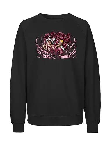 The Pink Menace - schatz, gold, ich werde der könig der piraten, nakama, abenteuer, crew, i will be the pirate king, The Pink Menace, captain, monkey d ruffy, pirate, strohhut, strawhat, one, piraten, pirat, pirates, pirate, piece, schiff, boot, ship, ocean, ozean, meer, grandline, redline, north, east, south, west, blue - Fairtrade Sweatshirt