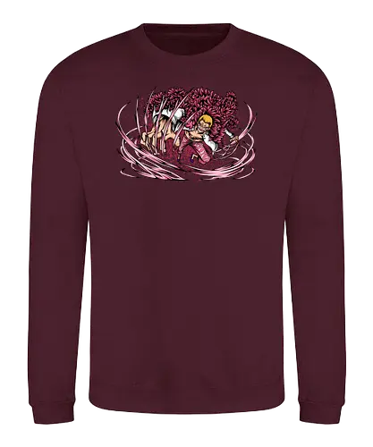 The Pink Menace - schatz, gold, ich werde der könig der piraten, nakama, abenteuer, crew, i will be the pirate king, The Pink Menace, captain, monkey d ruffy, pirate, strohhut, strawhat, one, piraten, pirat, pirates, pirate, piece, schiff, boot, ship, ocean, ozean, meer, grandline, redline, north, east, south, west, blue - Sweatshirt