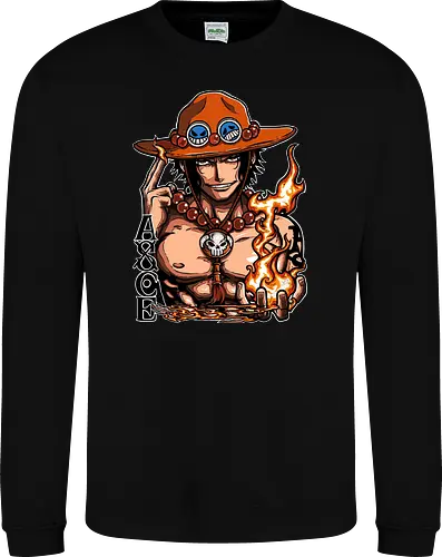 Fire Fist - Fire Fist, captain, monkey d ruffy, pirate, strohhut, strawhat, one, piraten, pirat, pirates, pirate, piece, schiff, boot, ship, ocean, ozean, meer, grandline, redline, north, east, south, west, blue, schatz, gold, ich werde der könig der piraten, nakama, abenteuer, crew, i will be the pirate king - Sweatshirt