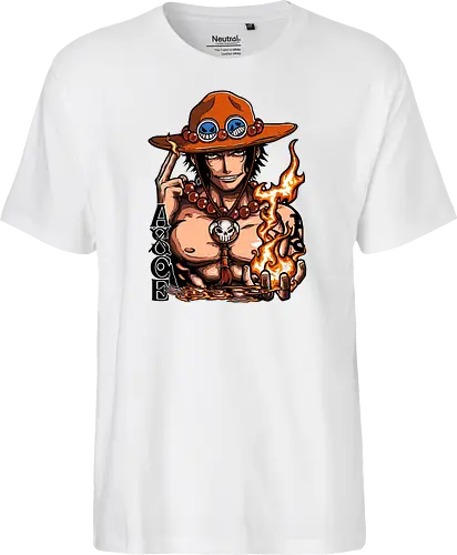 Fire Fist - Fire Fist, captain, monkey d ruffy, pirate, strohhut, strawhat, one, piraten, pirat, pirates, pirate, piece, schiff, boot, ship, ocean, ozean, meer, grandline, redline, north, east, south, west, blue, schatz, gold, ich werde der könig der piraten, nakama, abenteuer, crew, i will be the pirate king - Fairtrade T-Shirt