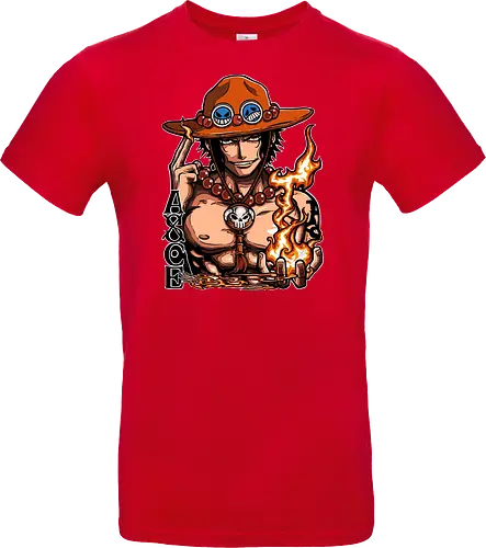 Fire Fist - Fire Fist, captain, monkey d ruffy, pirate, strohhut, strawhat, one, piraten, pirat, pirates, pirate, piece, schiff, boot, ship, ocean, ozean, meer, grandline, redline, north, east, south, west, blue, schatz, gold, ich werde der könig der piraten, nakama, abenteuer, crew, i will be the pirate king - Standard T-Shirt