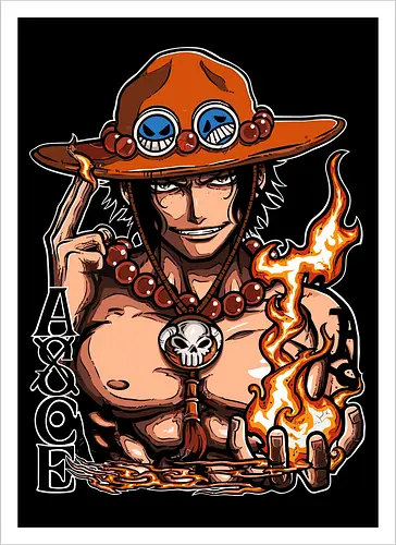 Fire Fist - Fire Fist, captain, monkey d ruffy, pirate, strohhut, strawhat, one, piraten, pirat, pirates, pirate, piece, schiff, boot, ship, ocean, ozean, meer, grandline, redline, north, east, south, west, blue, schatz, gold, ich werde der könig der piraten, nakama, abenteuer, crew, i will be the pirate king - Kunstdruck