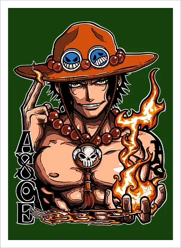 Fire Fist - Fire Fist, captain, monkey d ruffy, pirate, strohhut, strawhat, one, piraten, pirat, pirates, pirate, piece, schiff, boot, ship, ocean, ozean, meer, grandline, redline, north, east, south, west, blue, schatz, gold, ich werde der könig der piraten, nakama, abenteuer, crew, i will be the pirate king - Kunstdruck