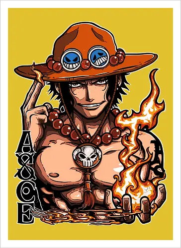Fire Fist - Fire Fist, captain, monkey d ruffy, pirate, strohhut, strawhat, one, piraten, pirat, pirates, pirate, piece, schiff, boot, ship, ocean, ozean, meer, grandline, redline, north, east, south, west, blue, schatz, gold, ich werde der könig der piraten, nakama, abenteuer, crew, i will be the pirate king - Kunstdruck