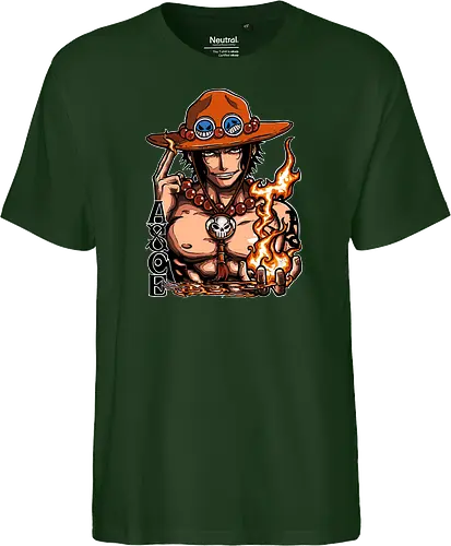 Fire Fist - Fire Fist, captain, monkey d ruffy, pirate, strohhut, strawhat, one, piraten, pirat, pirates, pirate, piece, schiff, boot, ship, ocean, ozean, meer, grandline, redline, north, east, south, west, blue, schatz, gold, ich werde der könig der piraten, nakama, abenteuer, crew, i will be the pirate king - Fairtrade T-Shirt