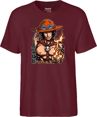Fire Fist - Fire Fist, captain, monkey d ruffy, pirate, strohhut, strawhat, one, piraten, pirat, pirates, pirate, piece, schiff, boot, ship, ocean, ozean, meer, grandline, redline, north, east, south, west, blue, schatz, gold, ich werde der könig der piraten, nakama, abenteuer, crew, i will be the pirate king - Fairtrade T-Shirt