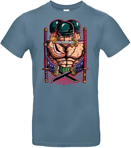 Master of the Three Blades - Master of the Three Blades, captain, monkey d ruffy, pirate, strohhut, strawhat, one, piraten, pirat, pirates, pirate, piece, schiff, boot, ship, ocean, ozean, meer, grandline, redline, north, east, south, west, blue, schatz, gold, ich werde der könig der piraten, nakama, abenteuer, crew, i will be the pirate king - Standard T-Shirt