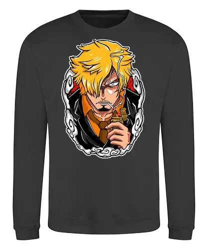 Devils Cook - Devils Cook, captain, monkey d ruffy, pirate, strohhut, strawhat, one, piraten, pirat, pirates, pirate, piece, schiff, boot, ship, ocean, ozean, meer, grandline, redline, north, east, south, west, blue, schatz, gold, ich werde der könig der piraten, nakama, abenteuer, crew, i will be the pirate king - Sweatshirt