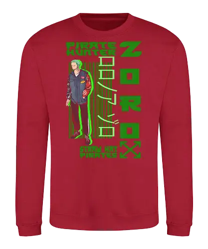 Streetwear Urban Pirate Hunter - Streetwear Urban Pirate Hunter, captain, monkey d ruffy, pirate, strohhut, strawhat, one, piraten, pirat, pirates, piece, schiff, boot, ship, ocean, ozean, meer, grandline, redline, north, east, south, west, blue, schatz, gold, ich werde der könig der piraten, nakama, abenteuer, crew, i will be the pirate king - Sweatshirt