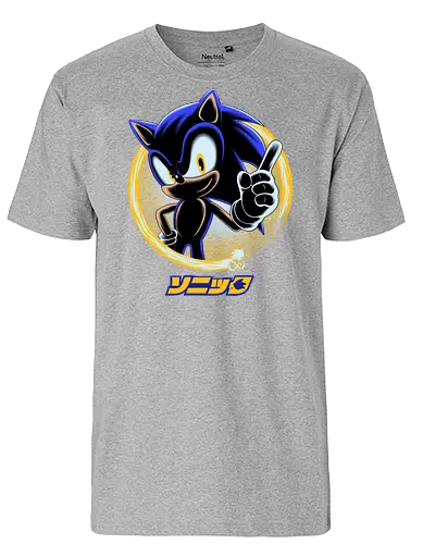 Blue Hedgehog - Hedgehog, Hedgehog - Fairtrade T-Shirt