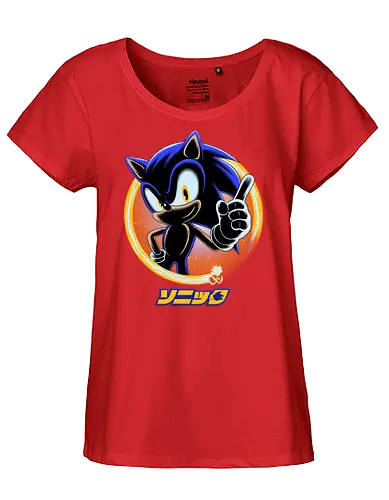Blue Hedgehog - Hedgehog, Hedgehog - Fairtrade Girl Shirt