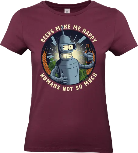 Beers Make Me Happy - Bender, beer - Standard T-Shirt (Frauen)