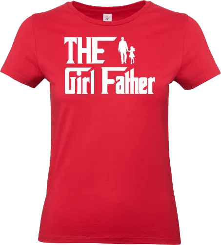 The Girl Fathe - father, daughter, relationship, silhouette, bond, family, typography, graphic design, parenting - Standard T-Shirt (Frauen)
