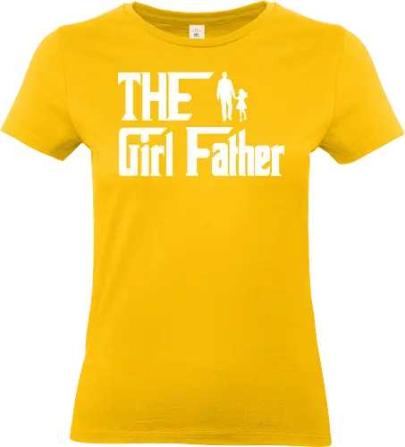 The Girl Fathe - father, daughter, relationship, silhouette, bond, family, typography, graphic design, parenting - Standard T-Shirt (Frauen)