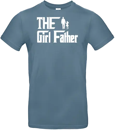The Girl Fathe - father, daughter, relationship, silhouette, bond, family, typography, graphic design, parenting - Standard T-Shirt