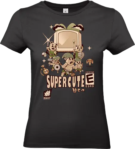 Super Cute N64 Warriors - retro game squad, cute warrior fight, chibi fantasy quest, vintage hero team, pixel art vibe, super cartridge style, adventure cat army, multiplayer cute game, kawaii battle force, funny game chaos, old school legend, cartridge kid power, 90s gamer love, n64 couch fun - Standard T-Shirt (Frauen)