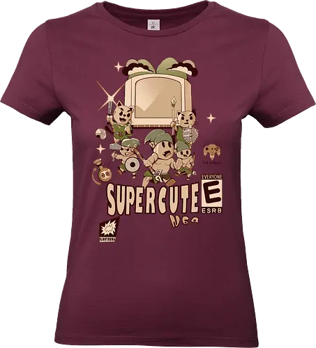 Super Cute N64 Warriors - retro game squad, cute warrior fight, chibi fantasy quest, vintage hero team, pixel art vibe, super cartridge style, adventure cat army, multiplayer cute game, kawaii battle force, funny game chaos, old school legend, cartridge kid power, 90s gamer love, n64 couch fun - Standard T-Shirt (Frauen)
