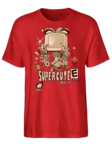 Super Cute N64 Warriors - retro game squad, cute warrior fight, chibi fantasy quest, vintage hero team, pixel art vibe, super cartridge style, adventure cat army, multiplayer cute game, kawaii battle force, funny game chaos, old school legend, cartridge kid power, 90s gamer love, n64 couch fun - Fairtrade T-Shirt