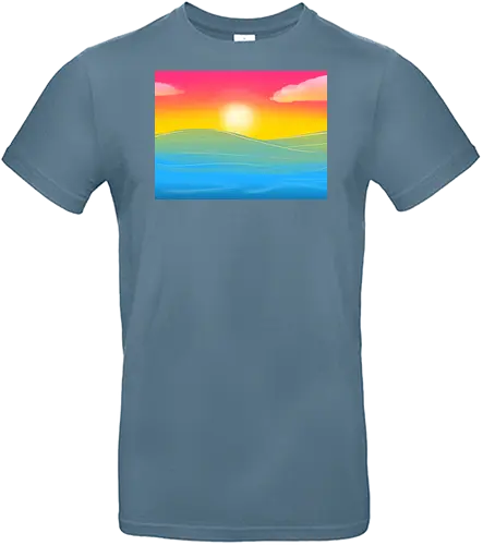 Pan Pride Landschaft - pan, pansexuell, pride, landschaft, subtle pride - Standard T-Shirt