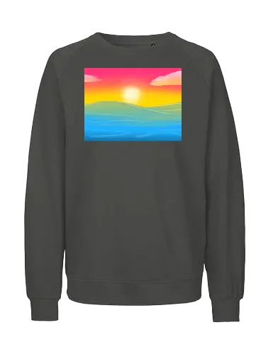 Pan Pride Landschaft - pan, pansexuell, pride, landschaft, subtle pride - Fairtrade Sweatshirt
