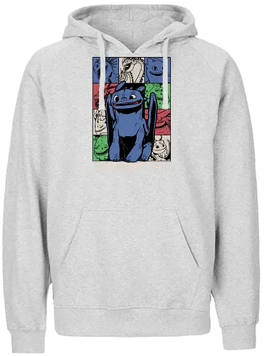 Dragons Tour Movie - Dragon, Viking, Vikings, Adventure, Fantasy, Mythical, Mythology, Mythological Creatures, Cute, Fun, Funny, Poster, Movie, Animation, Musical, Music, Music Tour, Show, Tour, World Tour - Fairtrade Hoodie